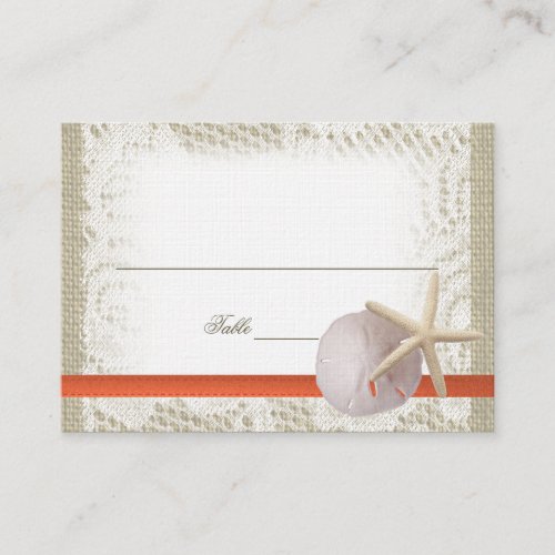 Ocean Romance Place Card Business Card