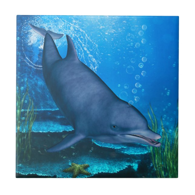 Ocean’s Smile Ceramic Tile (Front)
