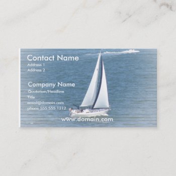 Ocean Sail Business Card by SailingWind at Zazzle
