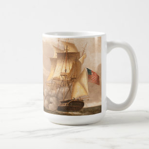Ocean Sailing Frigate Ships Battle Mug