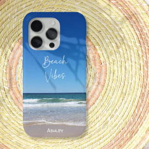 Ocean Sand Beach Personalized iPhone 15 Pro Case