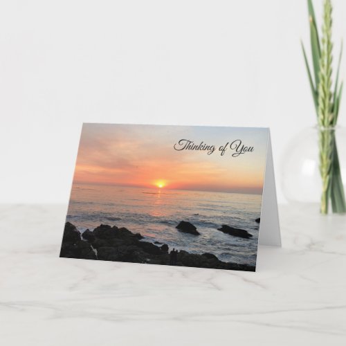 Ocean Scape Heartfelt Sympathy Card