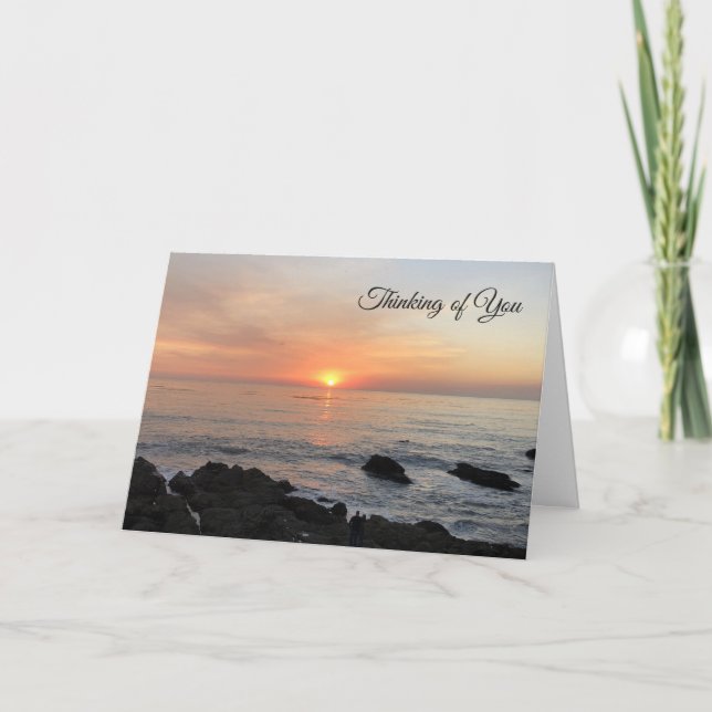 Ocean Scape Heartfelt Sympathy Card (Front)