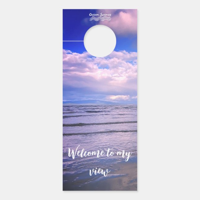 Ocean scene Door Hanger (Front)