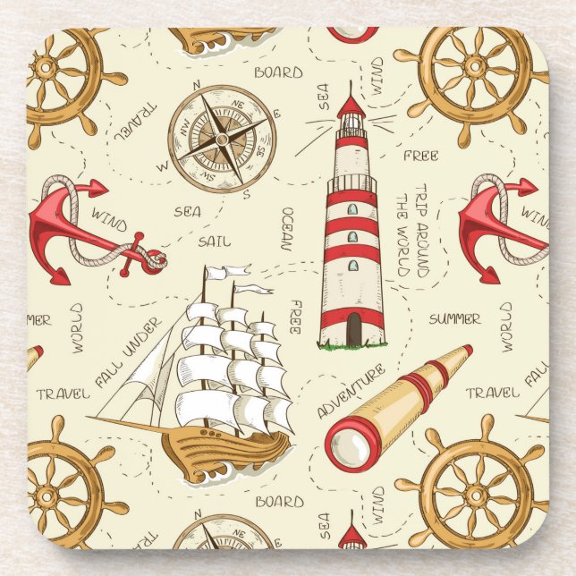 Ocean Scene Drink Coaster (Front)