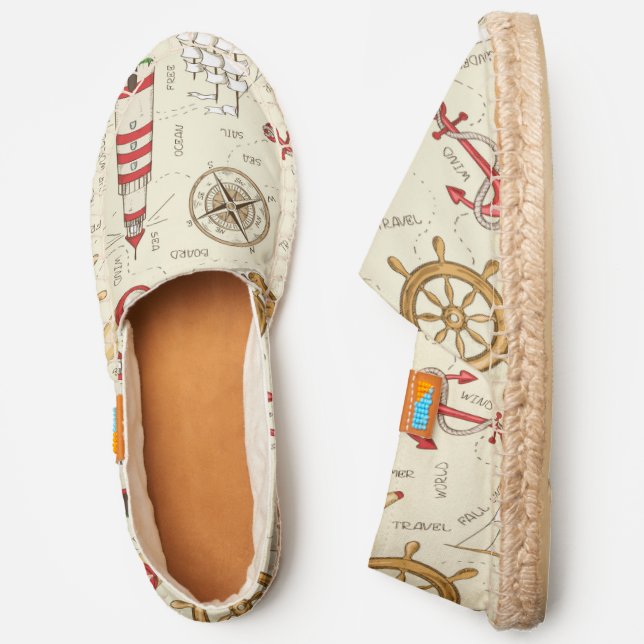 Ocean Scene Espadrilles (Side)