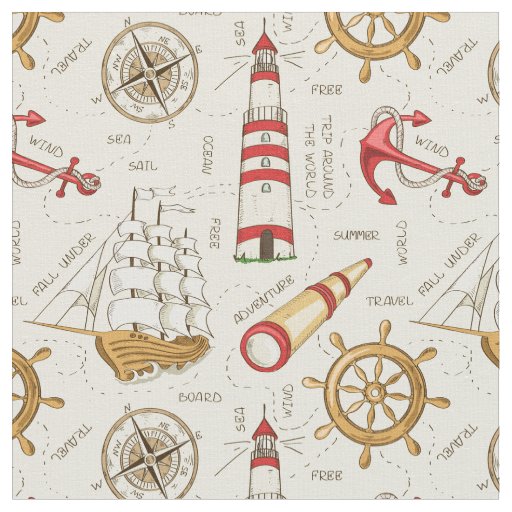 Ocean Scene Fabric