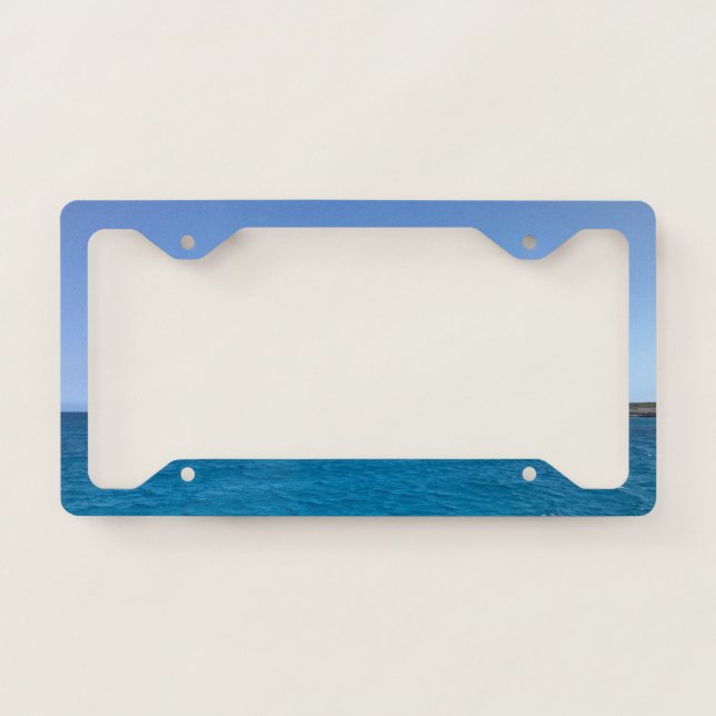 Ocean Scene License Plate Frame (Front)