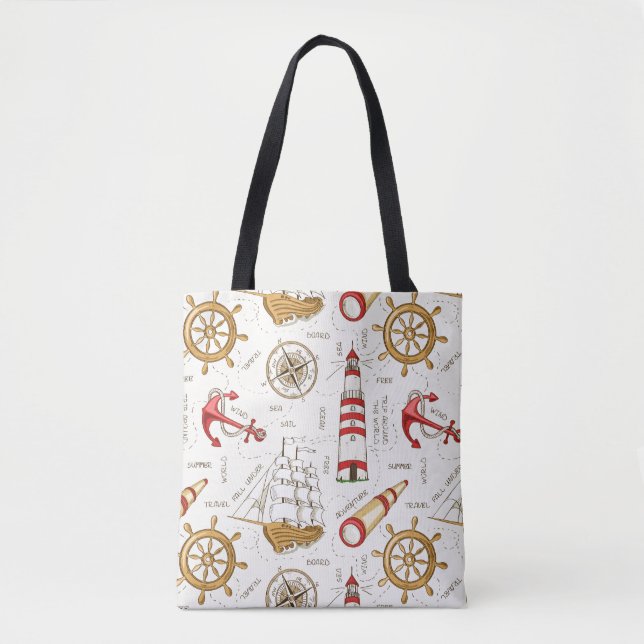 Ocean Scene Tote Bag (Front)