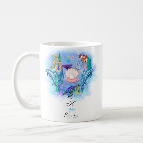 Ocean Sea Animals Baby Colourful  Coffee Mug