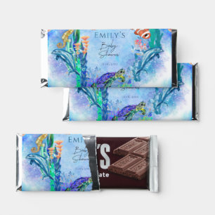 Ocean Sea Animals Baby Shower Hershey Bar Favors