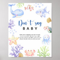 Ocean sea animals - Don't say baby
