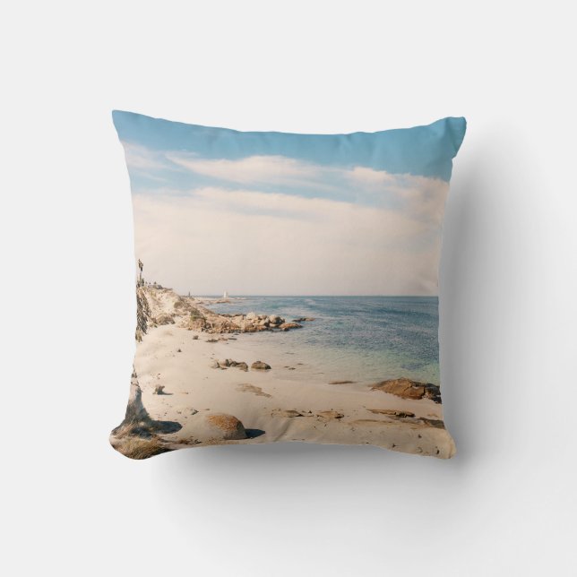 Ocean Sea Beach Turquoise Water Cushion (Front)