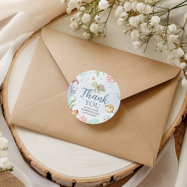 Ocean Sea Creatures Favor Tags (Creator Uploaded)