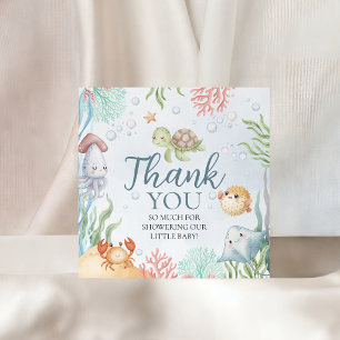 Ocean Sea Creatures Favor Tags