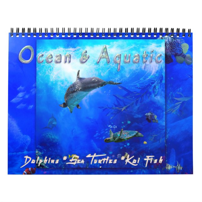 OCEAN SEA LIFE & AQUATICS #1 CALENDAR (Cover)