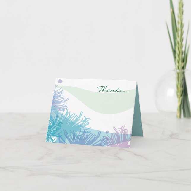 Ocean Sea Life Bat Mitzvah Invitation (Front)