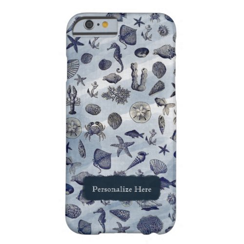 Ocean Sea Life Nautical Seashells Beach Phone Case