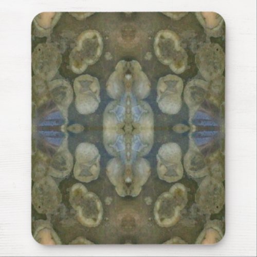 Ocean Sea Marine Sediment Gemstone Boxed Pattern Mouse Pad