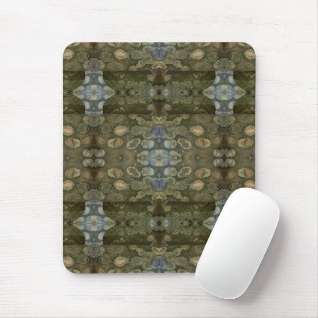 Ocean Sea Marine Sediment Gemstone Collection Box Mouse Pad (With Mouse)