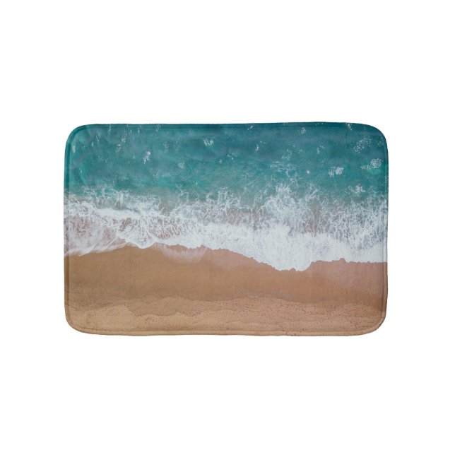 Ocean Sea Sand Shore Bath Mat (Front)
