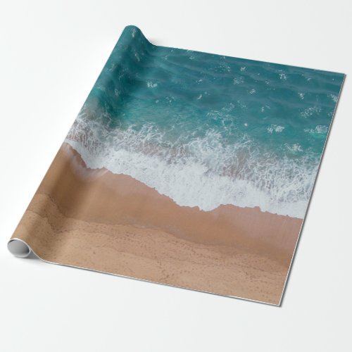 Ocean Sea Sand Shore Wrapping Paper