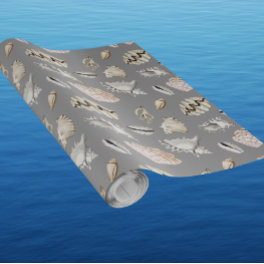 Ocean Sea Shell Pattern Crustaceancore Wrapping Paper