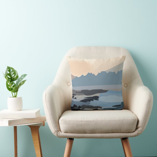 Ocean Sea Sky Nature  Throw Pillow (Chair)