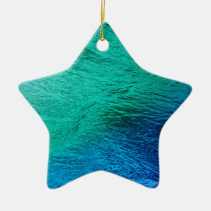 Ocean Sea Water Digital Art Ornament