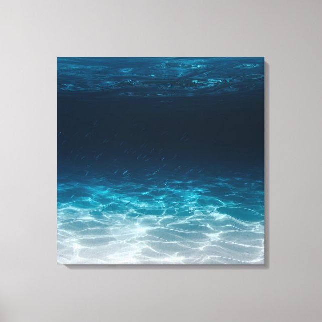 Ocean Sea Water Under the Sea Canvas Print (Front)