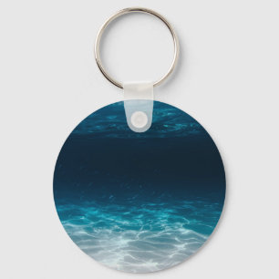 Ocean Sea Water Under the Sea Keychain