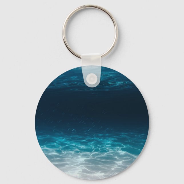 Ocean Sea Water Under the Sea Keychain (Front)