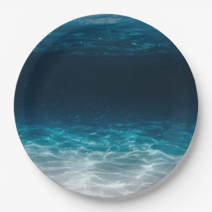Ocean Sea Water Under the Sea Paper Plates