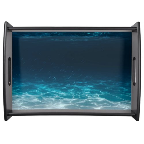 Ocean Sea Water Under the Sea Serving Tray