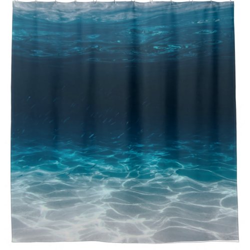 Ocean Sea Water Under the Sea Shower Curtain