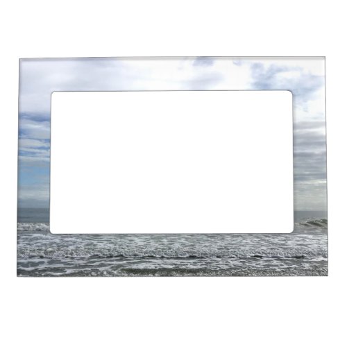 Ocean Sea Waves Water Beach Nature Landscape Photo Magnetic Frame