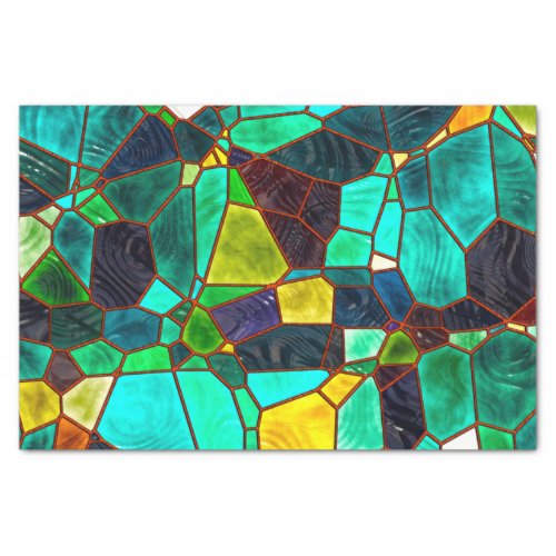 Ocean Seaglass Glass Decoupage Tissue Paper