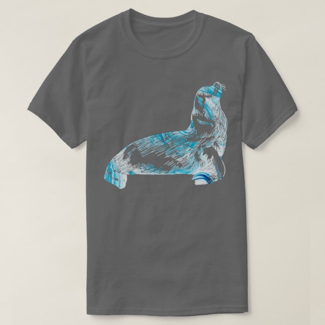 Ocean Seal Wildlife Animal Gift Sea Lion T-Shirt (Design Front)