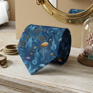 Ocean Seascape Sea Life Neck Tie