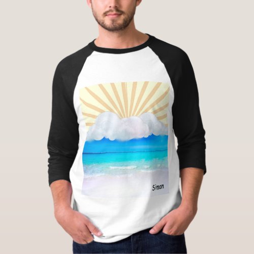 Ocean Seaside Sunray  T_Shirt