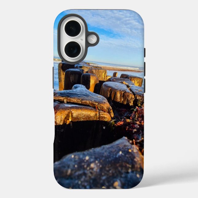 Ocean Seawall Photography iPhone Case (Back)