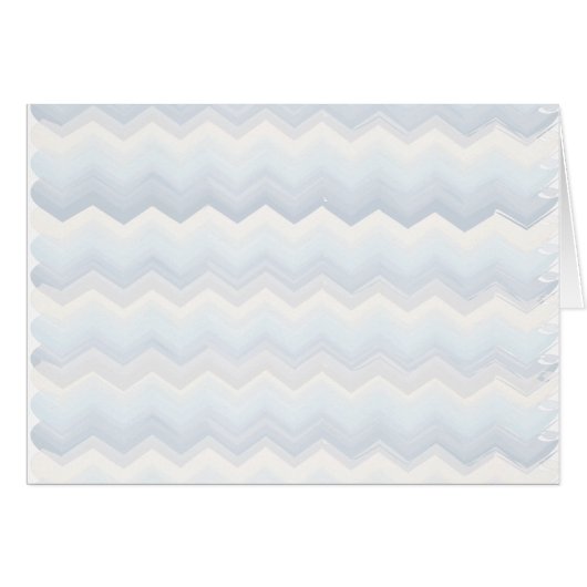 Ocean Shades Watercolor Chevron Cards (Front Horizontal)