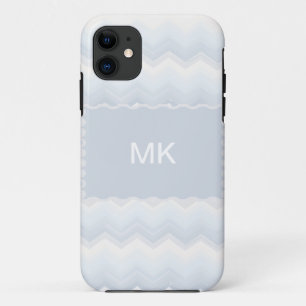 Ocean Shades Watercolor Chevron iPhone 11 Case