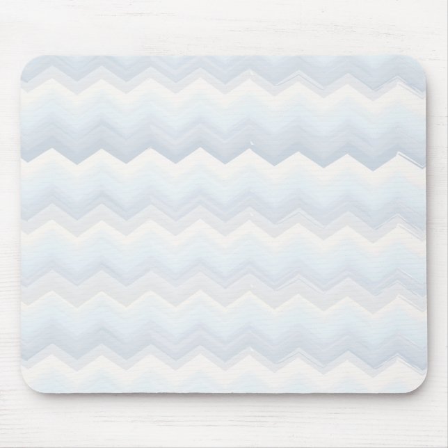 Ocean Shades Watercolor Chevron Mouse Pad (Front)