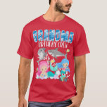 Ocean Sharks and Mermaids Grandma Birthday Crew Se T-Shirt<br><div class="desc">Ocean Sharks and Mermaids Grandma Birthday Crew Sea Party  .</div>