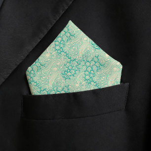Ocean Shells Sea Waves Abstract Pocket Square Bandana