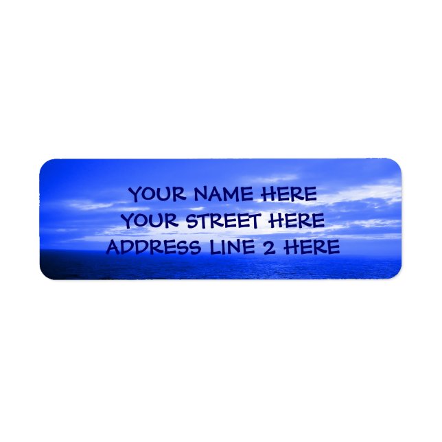 Ocean Sky Address Labels (Front)