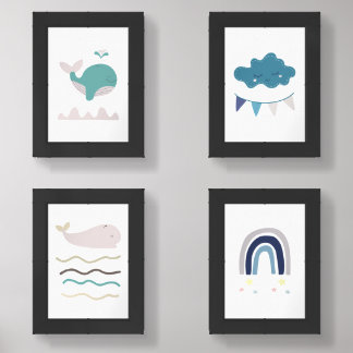 Ocean & Sky Dreams – Modern Kids Wall Art Sets