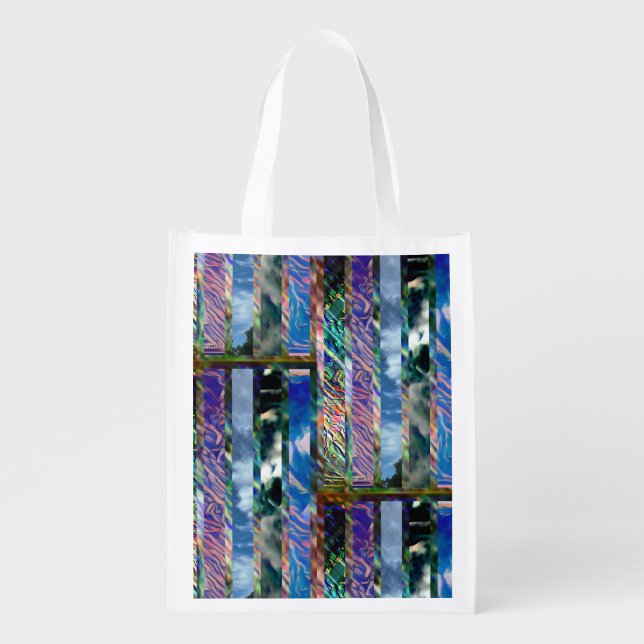 #OCEAN&SKY #THESURFINGMERMAID @ MAGHIE.ORG GROCERY BAG (Front)