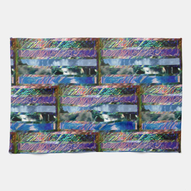 #OCEAN&SKY #THESURFINGMERMAID @ MAGHIE.ORG KITCHEN TOWEL (Horizontal)